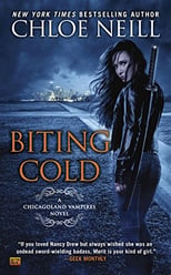 cover of biting cold, urban fantasy novel