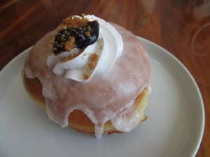 blueberry cheesecake donut