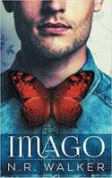 Imago Cover, image of a man with a red butterfly as a bowtie