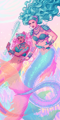 Battle Mermaids. Image Credit: Jen Bartel