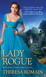 Cover of Lady Rogue by Theresa Romain, regency romance